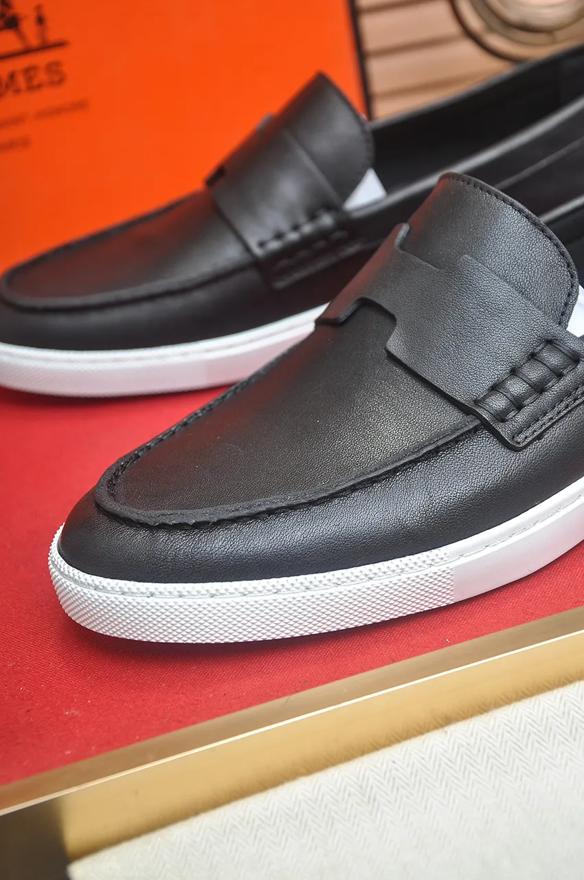 Men's shoes💰540💶[HERMES] (cowhide lining)🍀Italian top luxury🍀He does not pursue novel styles and gorgeous colors, but attracts the favor of successful men with his flawless, elegant and classic style. Formal leather shoes This very comfortable, simple and stable style allows you to easily match any style! The pattern is absolutely 1:1 refined from the original case, and we strive for excellence in materials, imported cowhide + cowhide lining💪💪💪extraordinary texture👍! .Code number: 39-45 (45 customized)